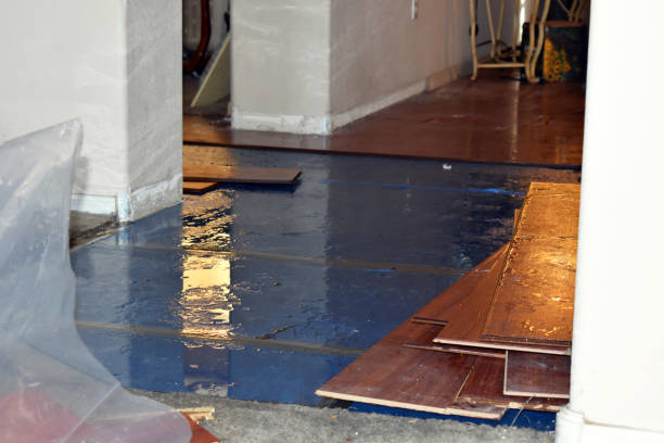 Professional Sewage Cleanup technician working in Bay City, WI